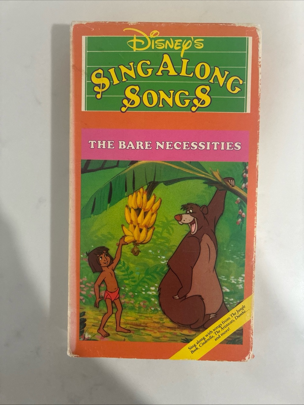 Disney Sing Along Songs The Bare Necessities — VHS